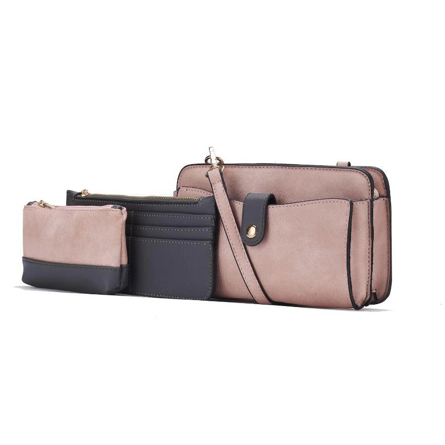 MKF Muriel Vegan Leather Women’s Crossbody Bag with Card holder and Small Pouch 3 pieces 13