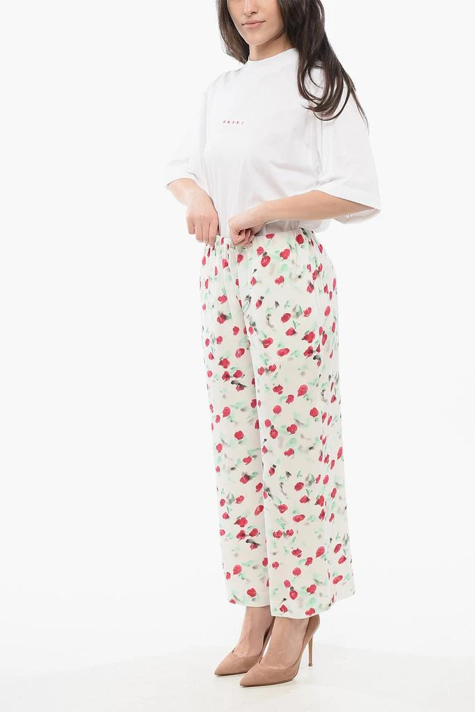 Marni Marni Satin Cropped Pants with Drawstring 4