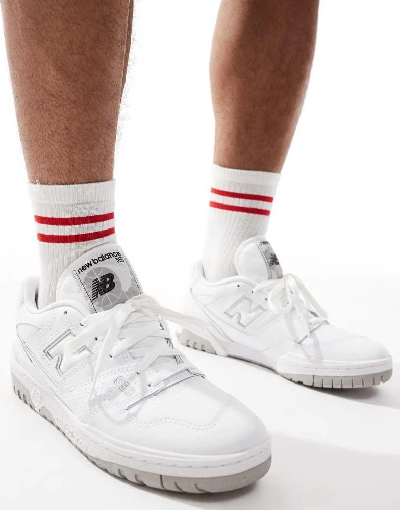New Balance New Balance 550 trainers in white and grey 3