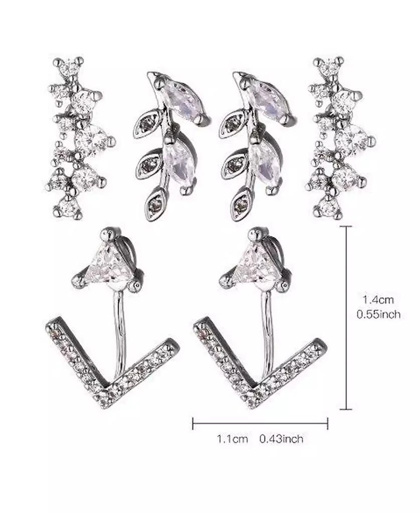Nicole Miller Cubic Zirconia Earring Trio 3