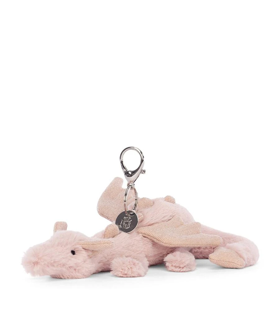 Jellycat Rose the Dragon Bag Charm 1