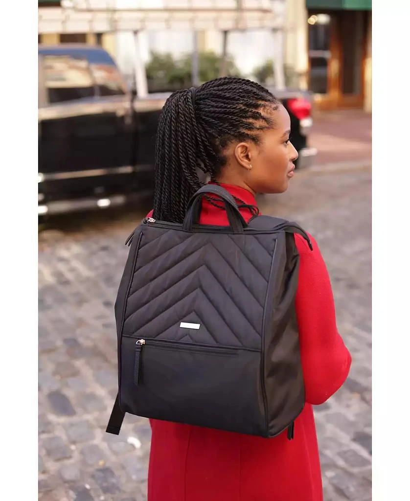 MinkeeBlue Convertible Organizational Amber Backpack with Lunch Bag 3