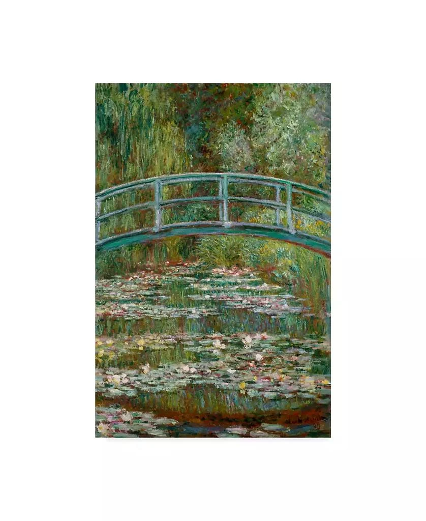 Trademark Global Claude O. Monet Bridge Over a Pond of Water Lilies Canvas Art - 15" x 20"