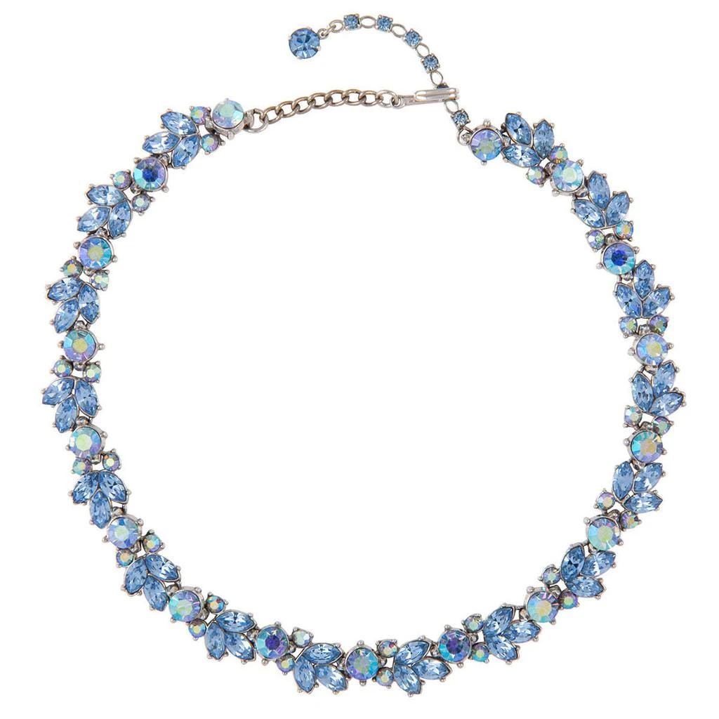 Susan Caplan Vintage 1950s vintage trifari blue crystal necklace 3
