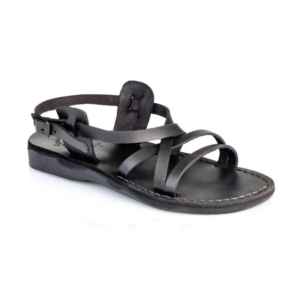 Jerusalem Sandals Tzippora Leather Strappy Slingback Sandal 1