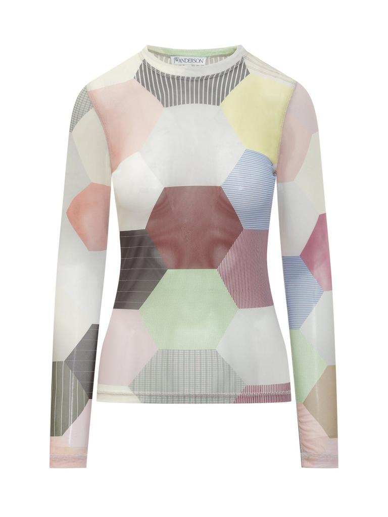 JW Anderson JW Anderson Patchwork-Printed Crewneck T-Shirt