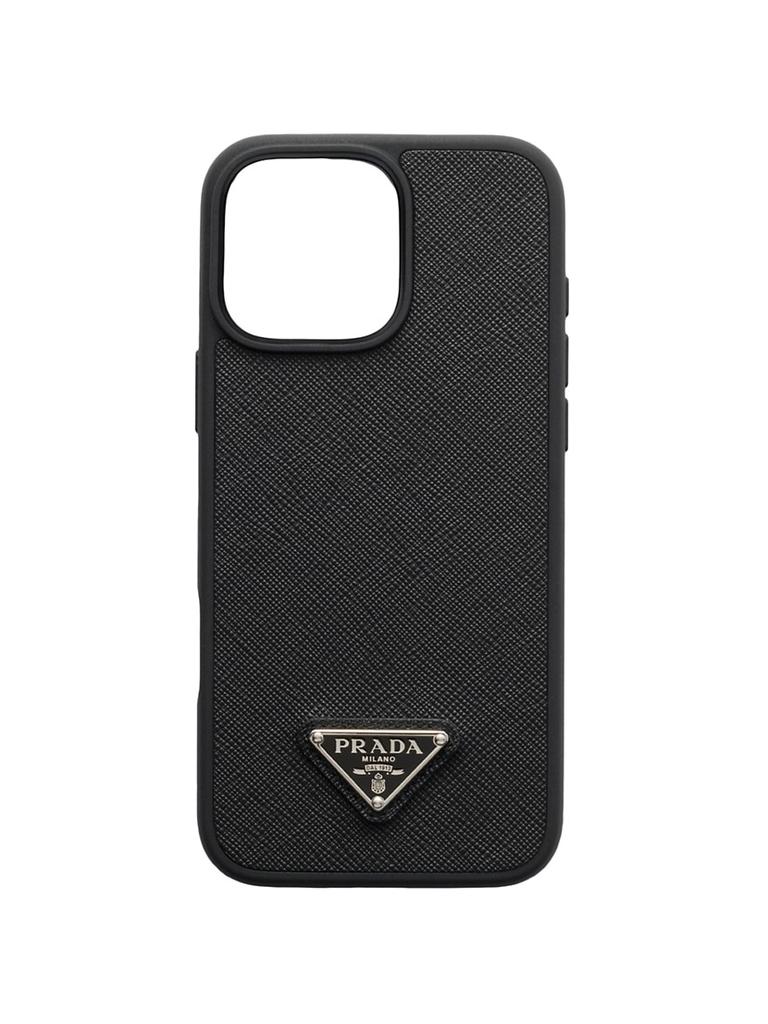 Prada Saffiano Leather Case for iPhone 16 Pro Max