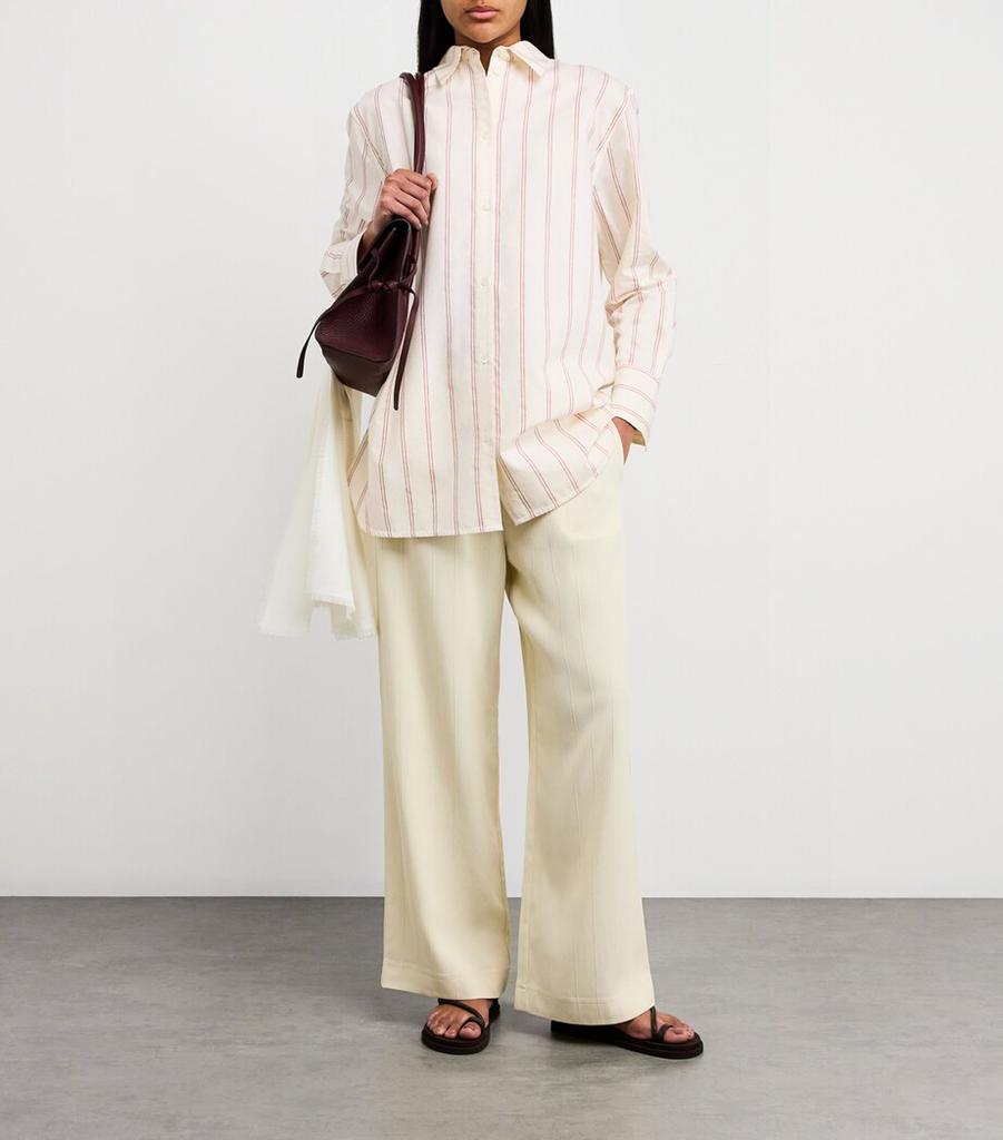 Totême Cotton-Silk Stripe Shirt