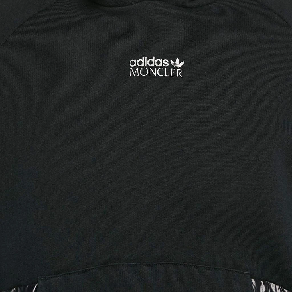 Moncler Moncler x Adidas Black Cotton Knit Puffer Trim Hoodie XS 4