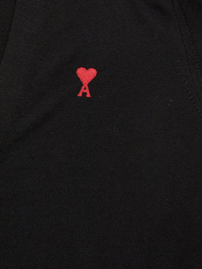 AMI AMI Paris Ami de Coeur Logo Embroidered Buttoned Cardigan 4