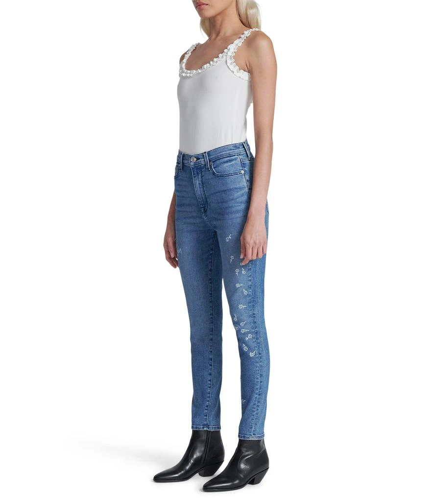 7 For All Mankind High-Waisted Ankle Skinny in Dulce 2