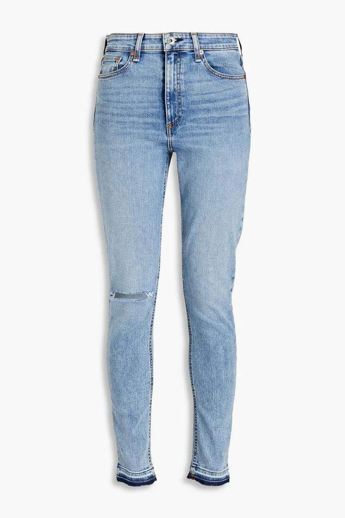 Rag & Bone Nina distressed high-rise skinny jeans 1