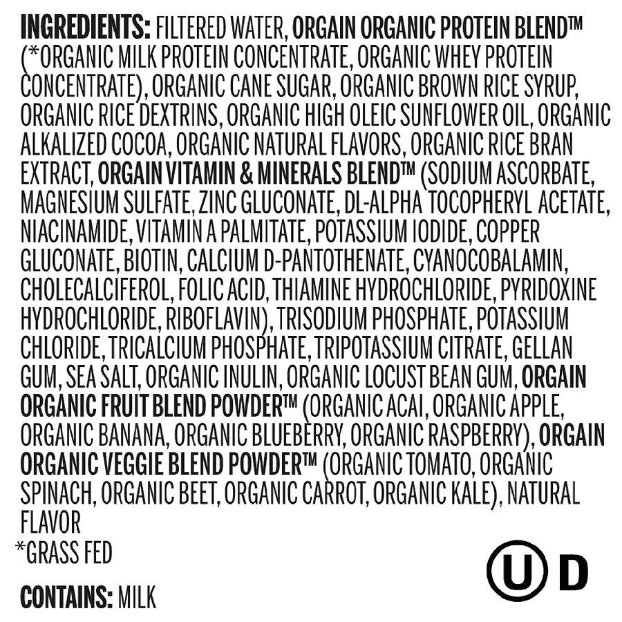 Orgain Organic Nutrition All-In-One Nutritional Shake Creamy Chocolate Fudge
