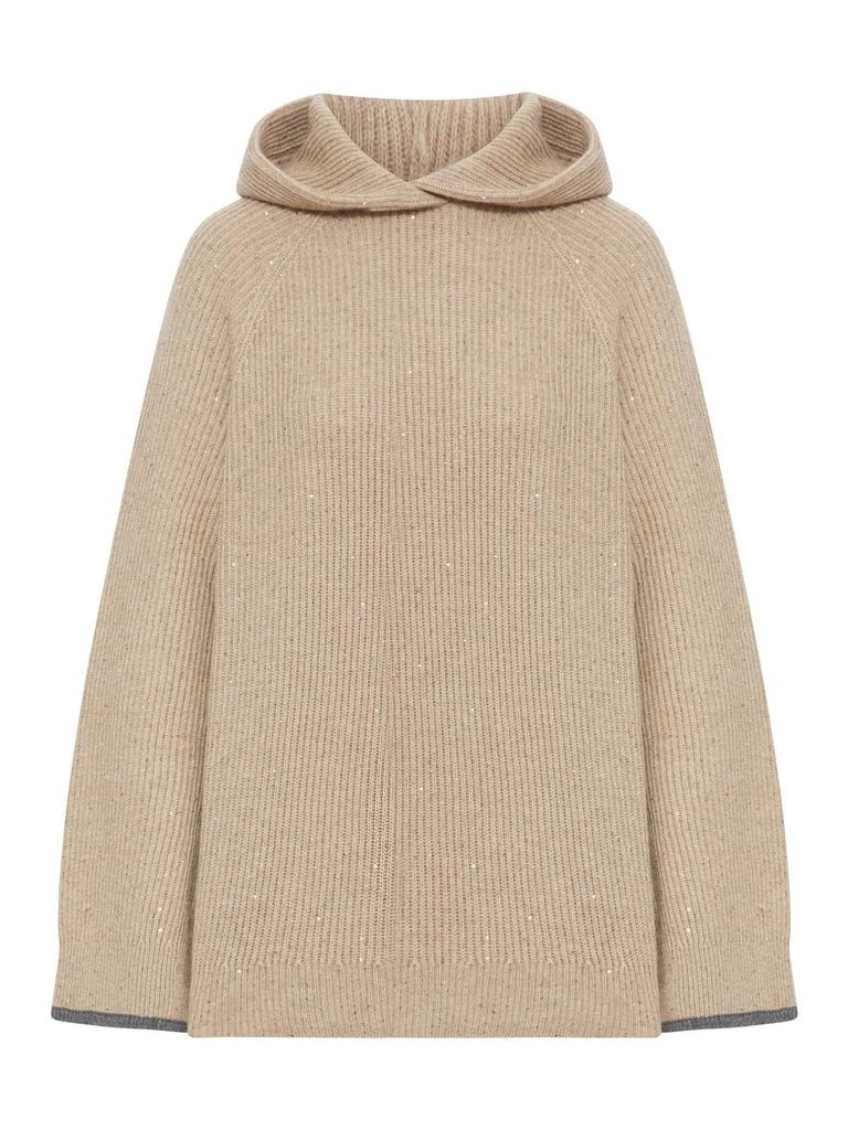 Brunello Cucinelli Brunello Cucinelli Long Sleeve Hooded Jumper from Cettire