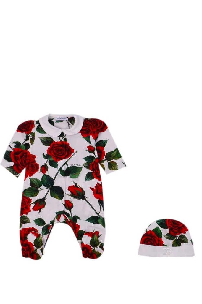 Dolce 
Gabbana Dolce 
Gabbana Kids Rose Motif Babygrow Set