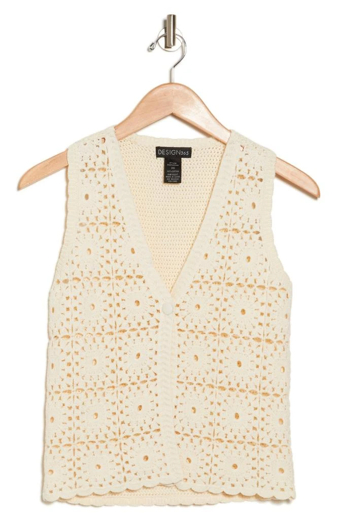 Design History Granny Square Crochet Sweater Vest 3