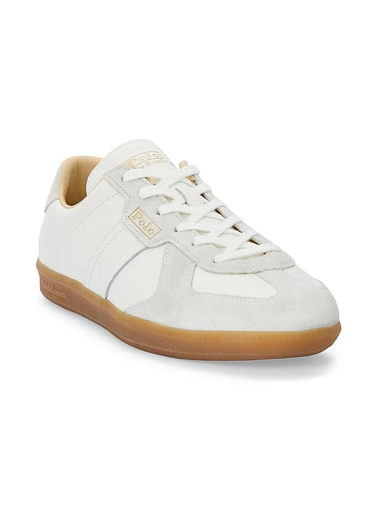 Ralph Lauren Field Court 100 Leather-Suede Low-Top Sneakers 2