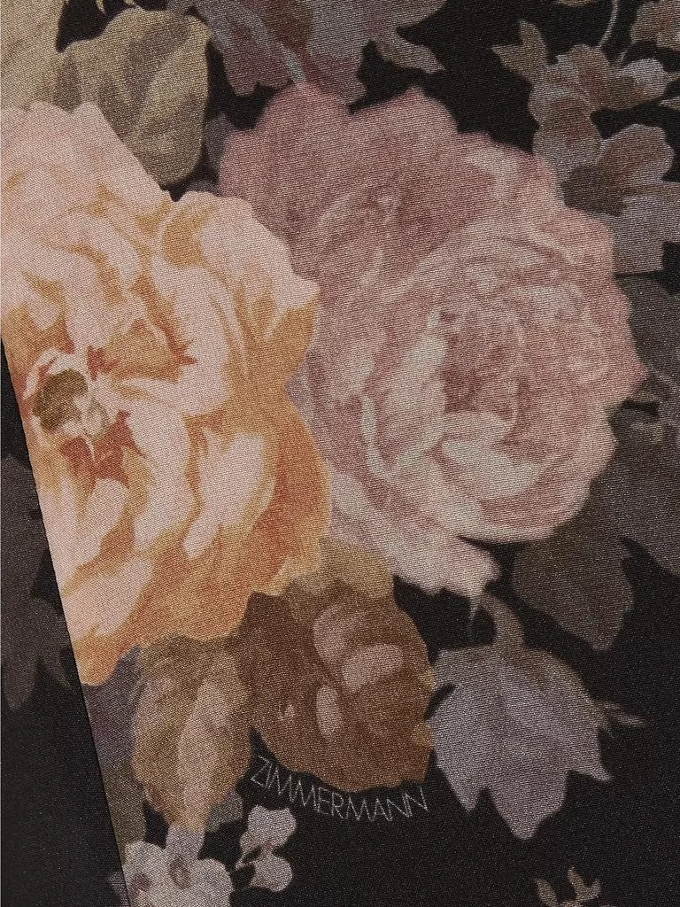 Zimmermann Floral Silk Wide-Leg Pants 7