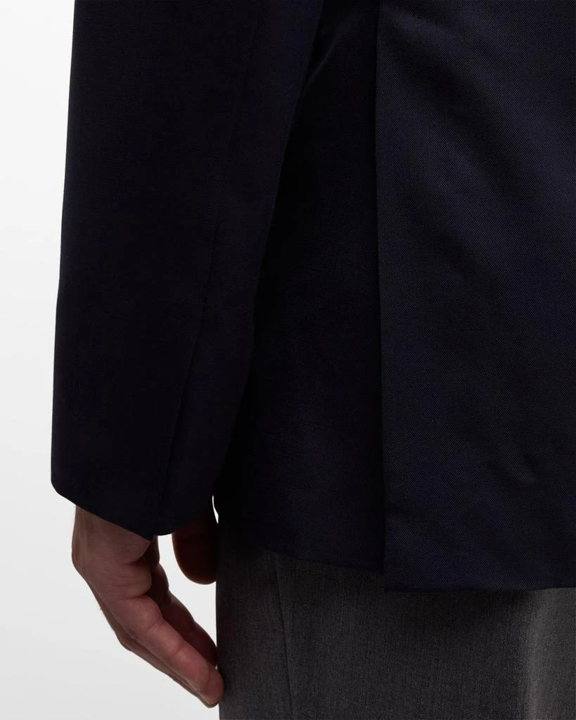 Brioni Men's Solid Wool-Silk Blazer 9