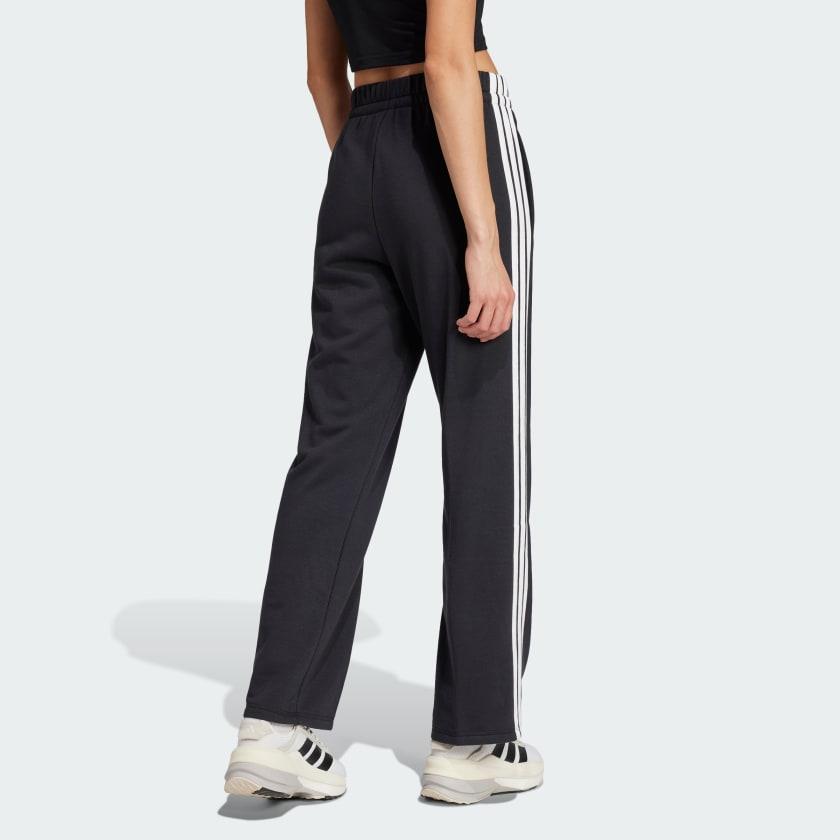 Adidas Women
s  Essentials 3-Stripes Open Hem French Terry Pants