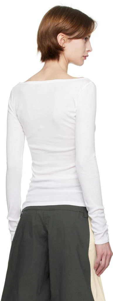 FLORE FLORE White Tende Longsleeve T-shirt 3