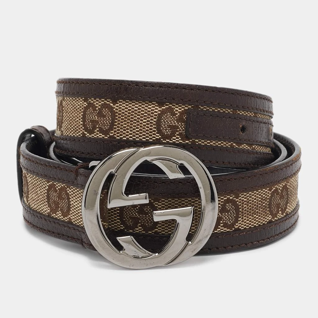 Gucci Interlocking GG belt 85 cm Gucci Black Leather Interlocking GG Belt 85cm Gucci | TLC US main image 2