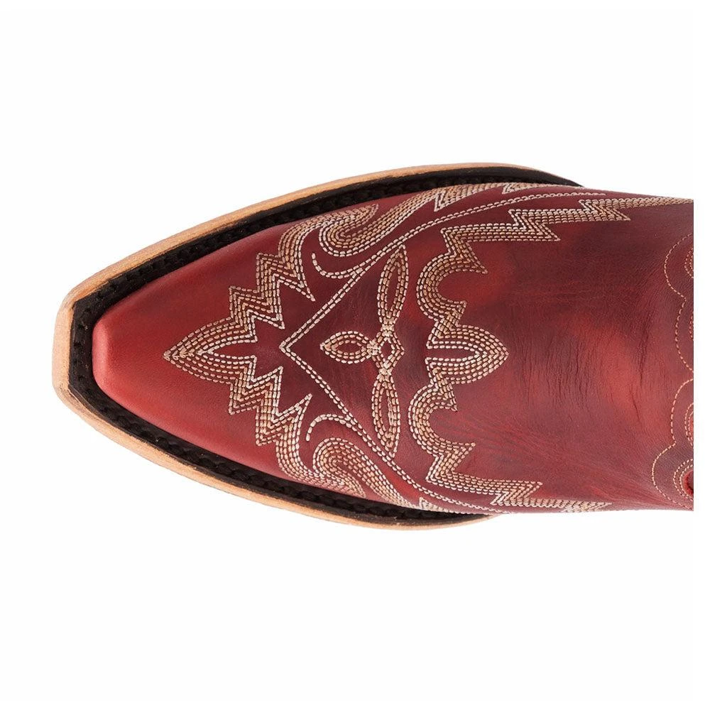 LANE Lexington Embroidered Snip Toe Cowboy Booties 4