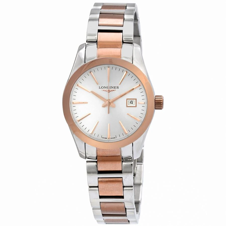 Longines Conquest Classic Quartz Silver Dial Ladies Watch L2.286.3.72.7 1