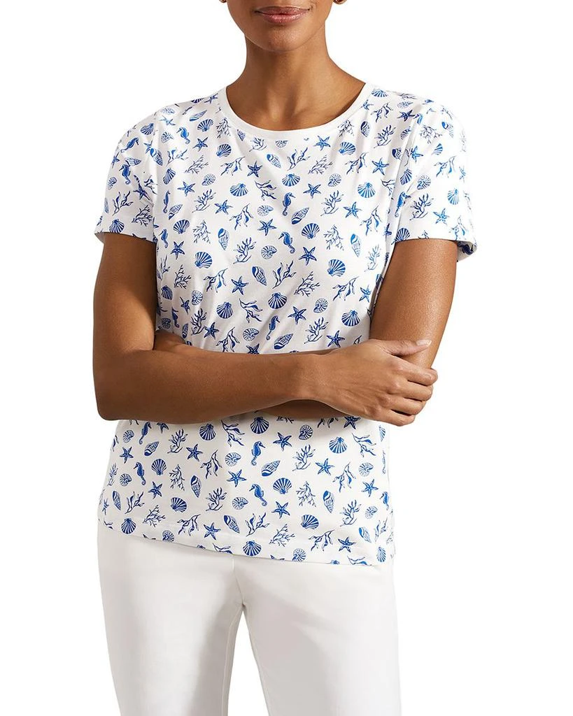 HOBBS LONDON Pixie Cotton Printed Tee 1