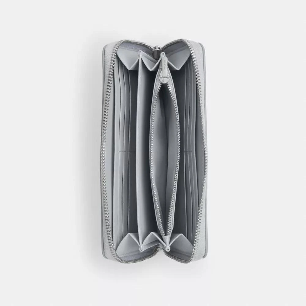 Coach Long Zip Around Wallet In Sketch Signature Canvas 2