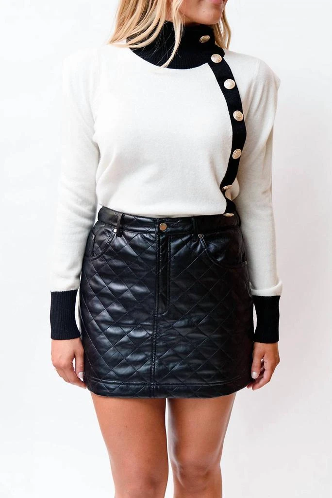 CAMI NYC Macy Vegan Leather Skirt 1