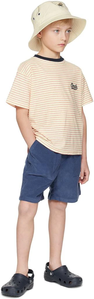 OOPS MY BOY Kids Navy Embroidered Shorts 4