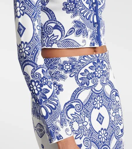 ETRO Cable-knit cropped cardigan 5