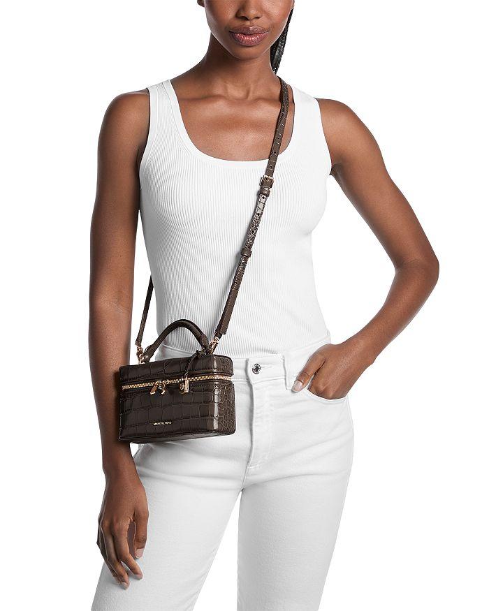 Michael Kors Jana Mini Leather Top Handle Crossbody Bag