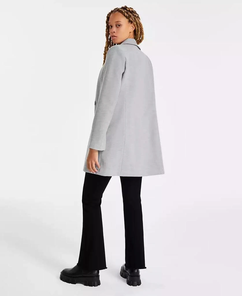 Maralyn & Me Juniors' Houndstooth Long-Sleeve Reefer Coat 2
