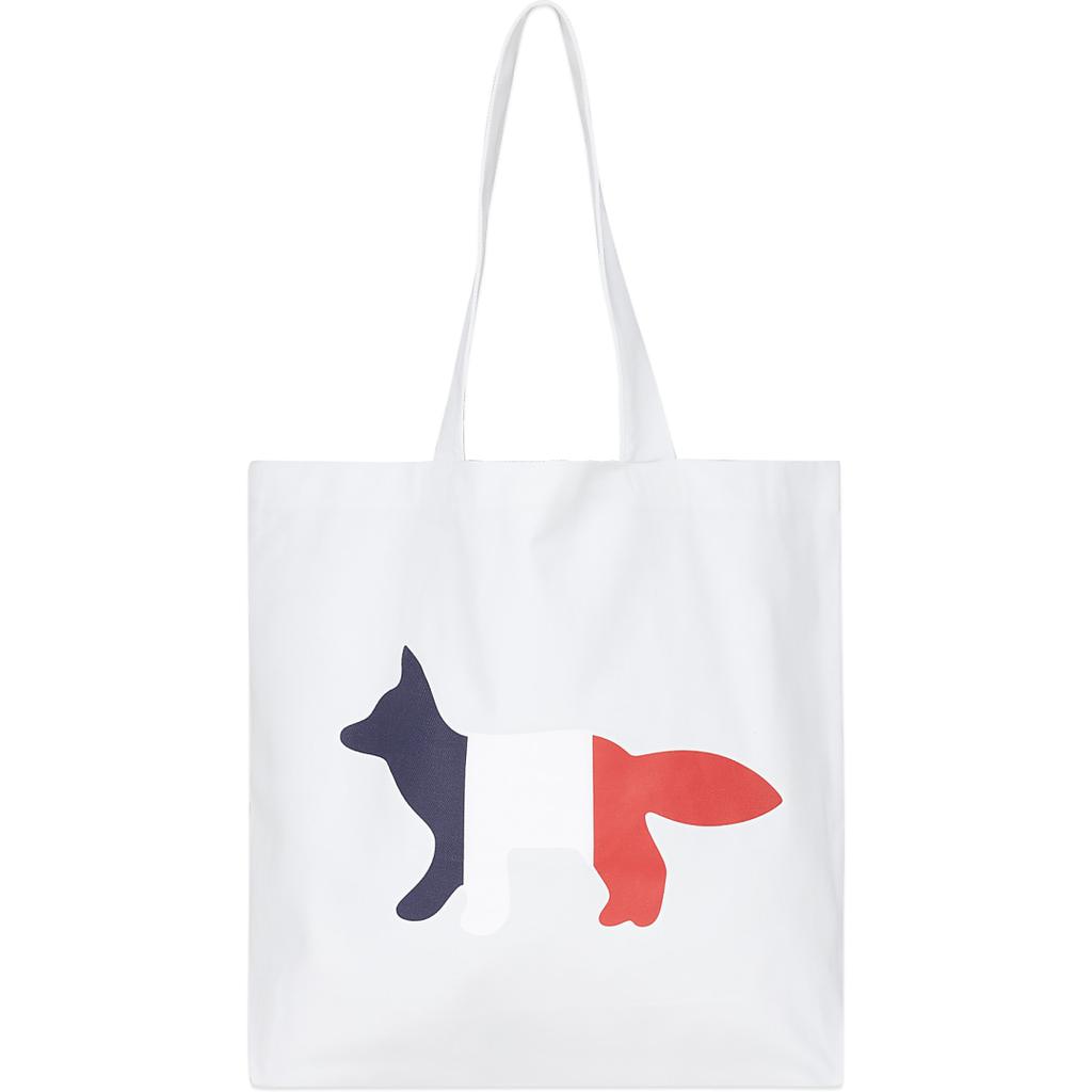 Maison Kitsune Tricolor Fox Tote Bag - Tote Bags - BeyondStyle