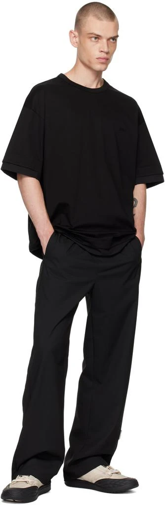 Juun.J Black Layered T-Shirt 4