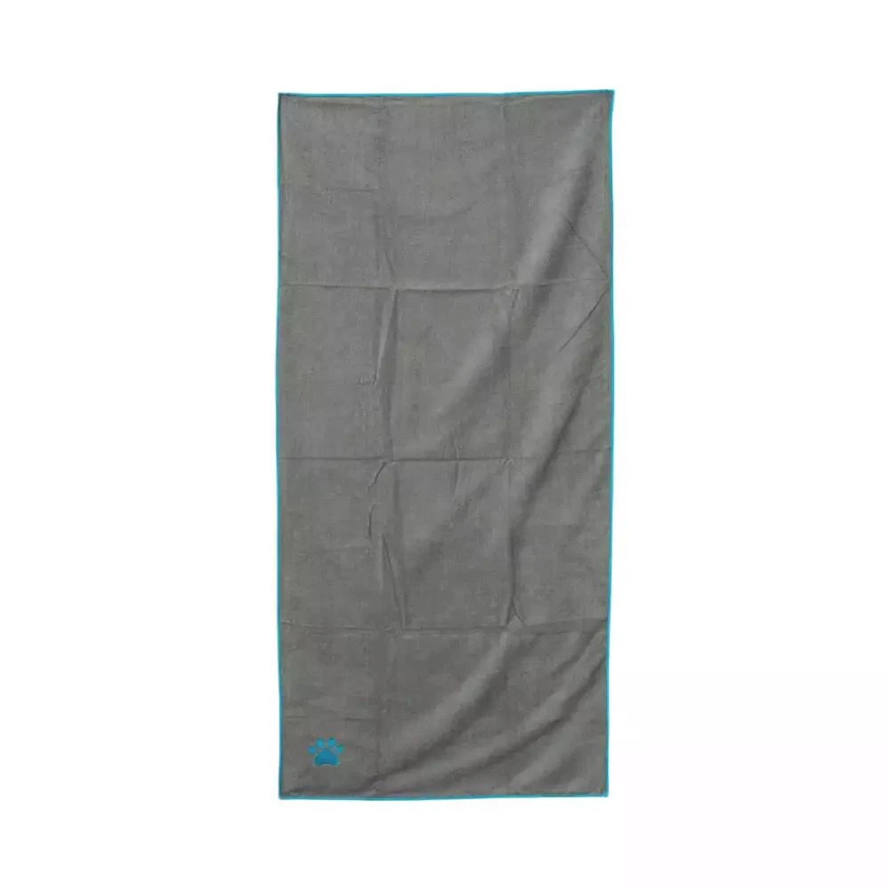 Country Living Gray 
Teal Microfiber Dog Bath Towel – Quick-Drying, Absorbent, 
Machine Washable for All Dog Sizes, Embroidered Paw Print – 3