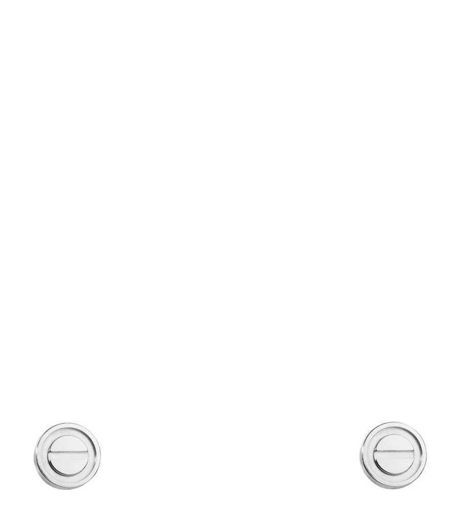 Cartier White Gold LOVE Stud Earrings 1