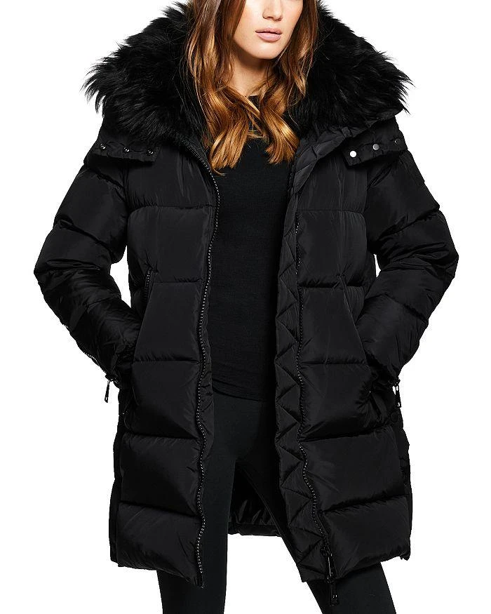 SAM. Addison Shearling Trim Puffer Coat 4