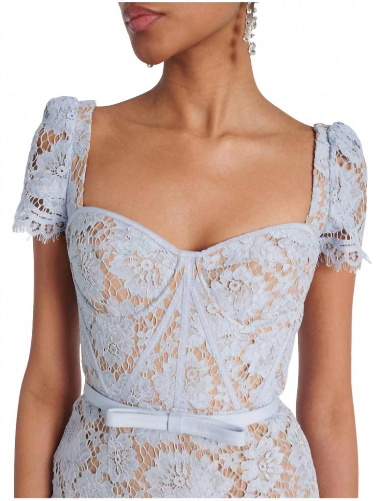 Fine Lace Midi Dress In Blue  On Sale Now with Up to 48% Off | Discover  Exclusive Deals & Savings at BeyondStyle  Authentic Self Portrait  women|clothing|dresses with Limited-Time Discounts, Free