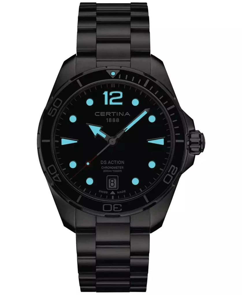 Certina Men's Swiss DS Action Stainless Steel Bracelet Watch 43mm 4