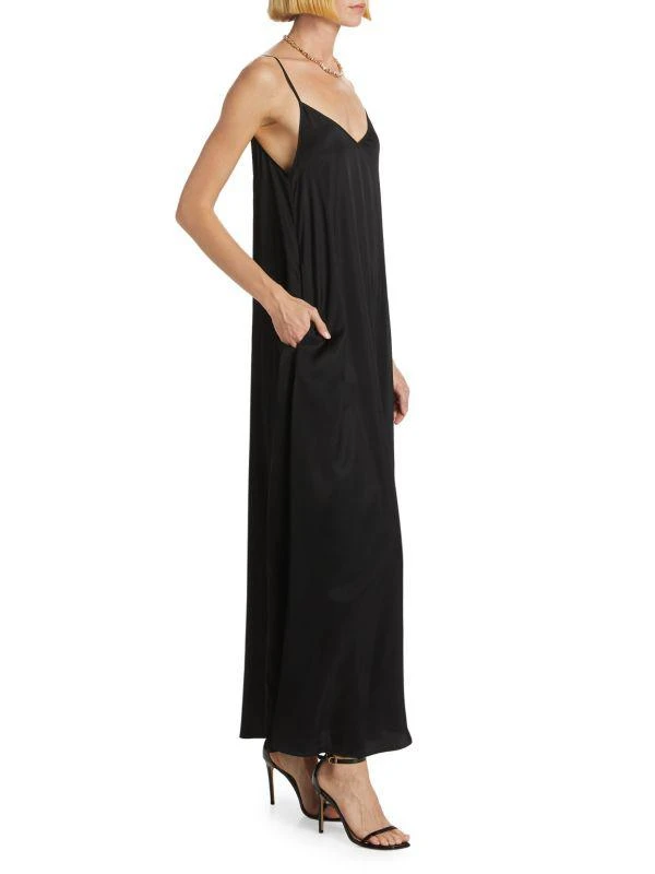 L'Agence Hartley Satin Trapeze Dress 3