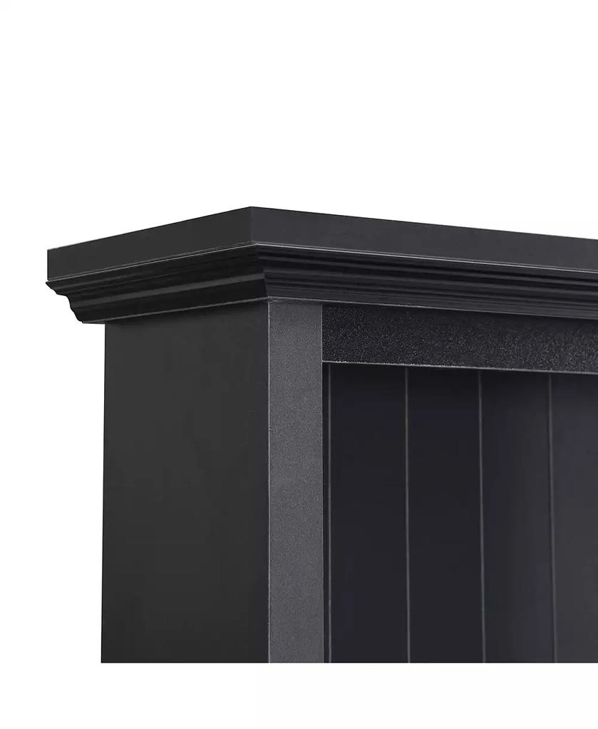 Streamdale Furniture Streamdale Farmhouse 4-in-1 Hall Tree - Mudroom Coat Rack Bench with Drawers, Black 6