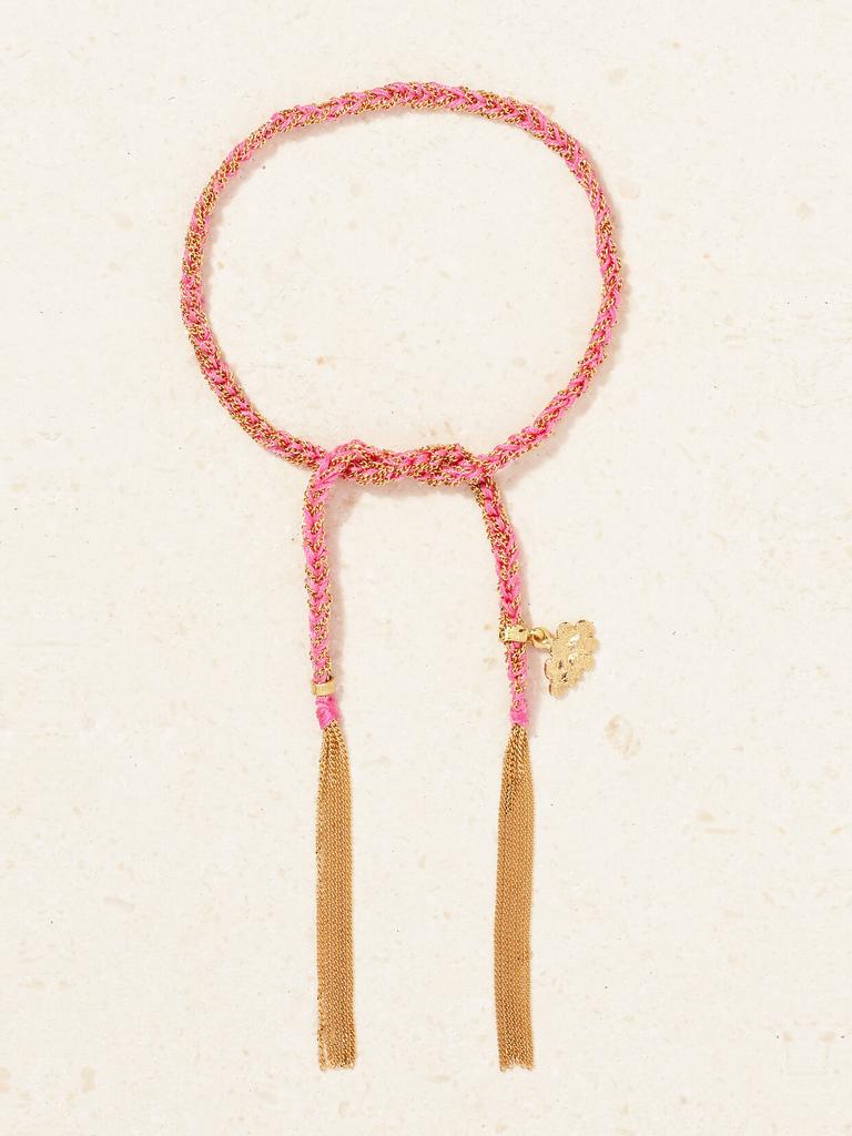 CAROLINA BUCCI Dream Lucky 18k 黄金真丝手链