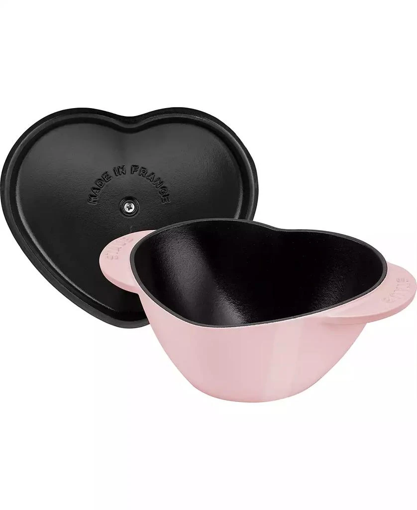 Staub Enameled Cast Iron 1.75-Quart Heart Cocotte 4