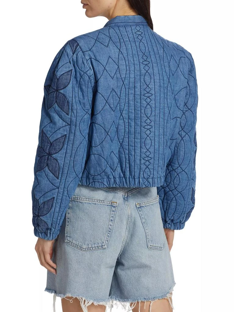 Free People Quinn Cropped Quilted Jacket 5