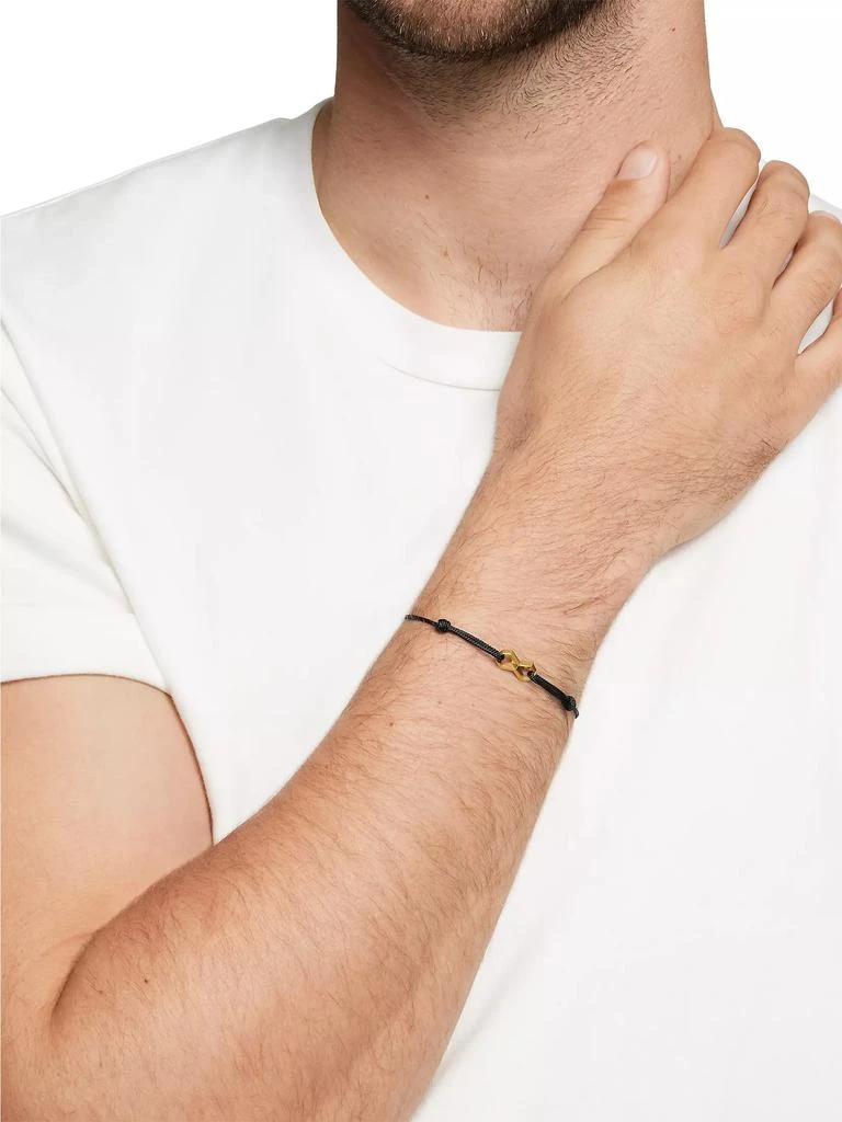 David Yurman Infinity Link Cord Bracelet in Black Nylon 5
