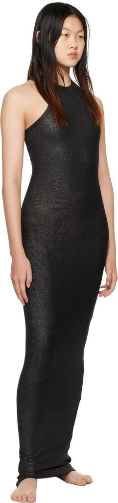 SKIMS Black Soft Lounge Shimmer Maxi Dress 4