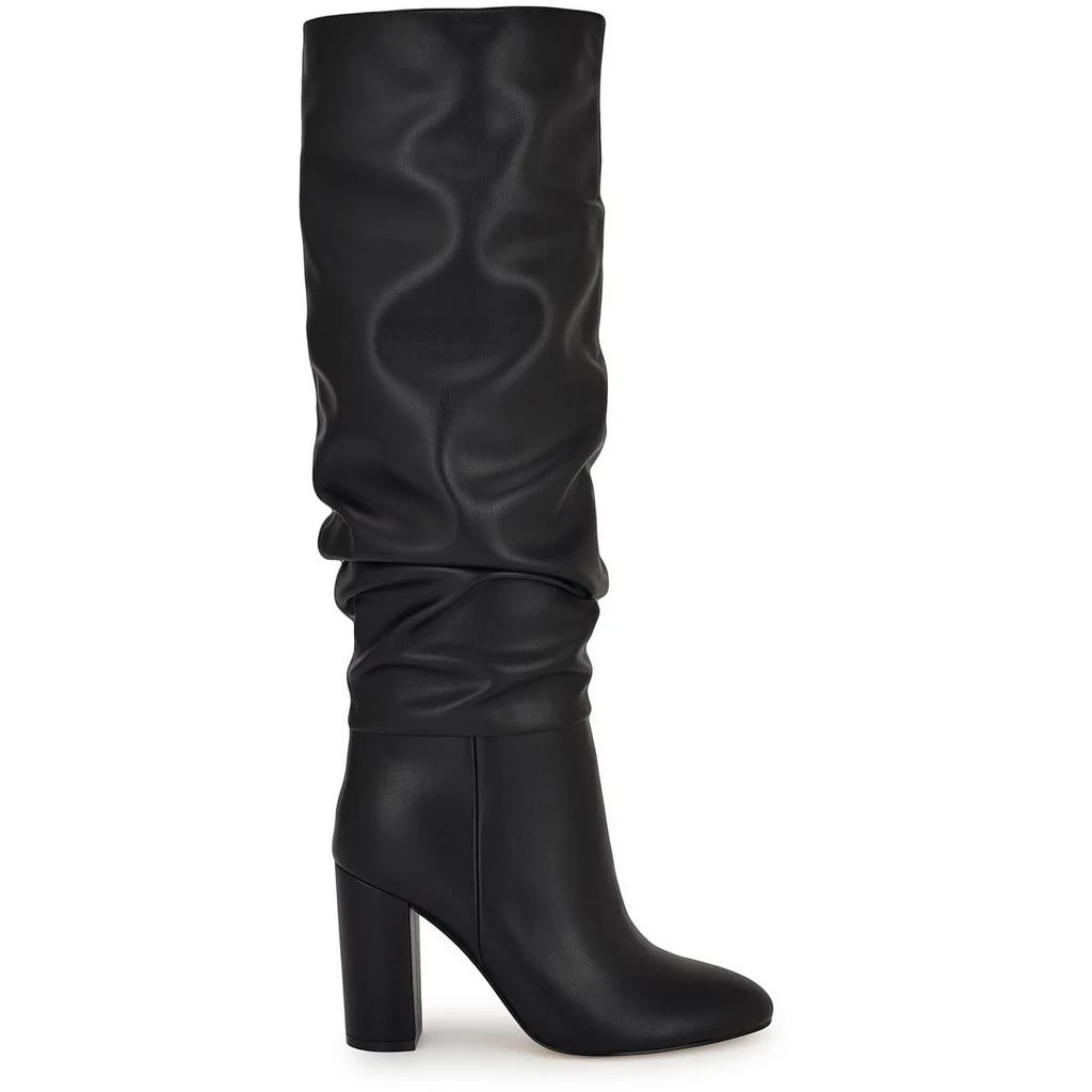 Nine West Womens Block Heel Faux Leather Knee-High Boots 2